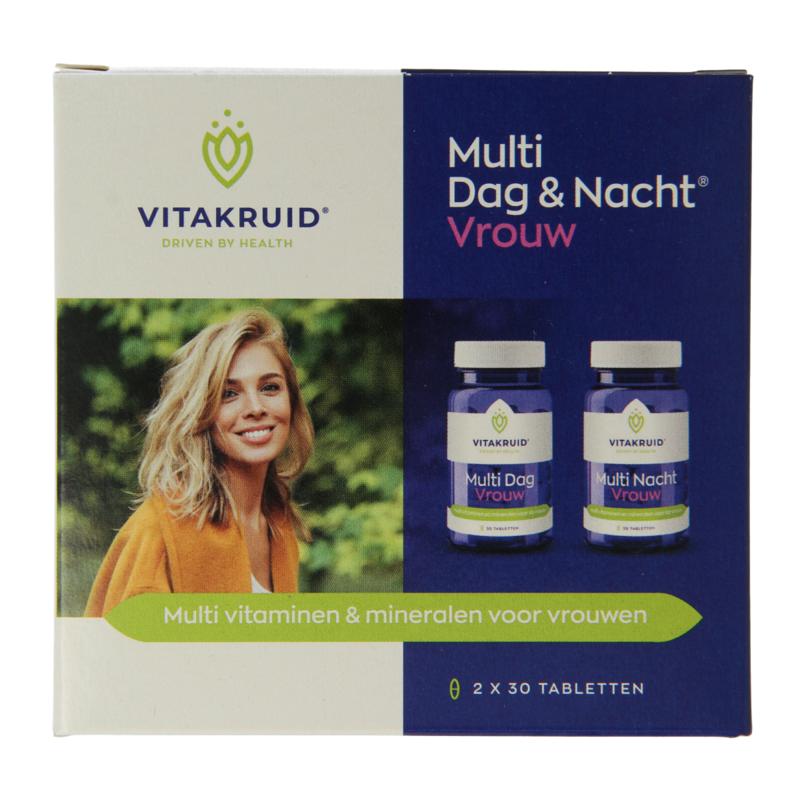 Vitakruid Multi Dag & Nacht Vrouw 100% Vegan 2 X 30