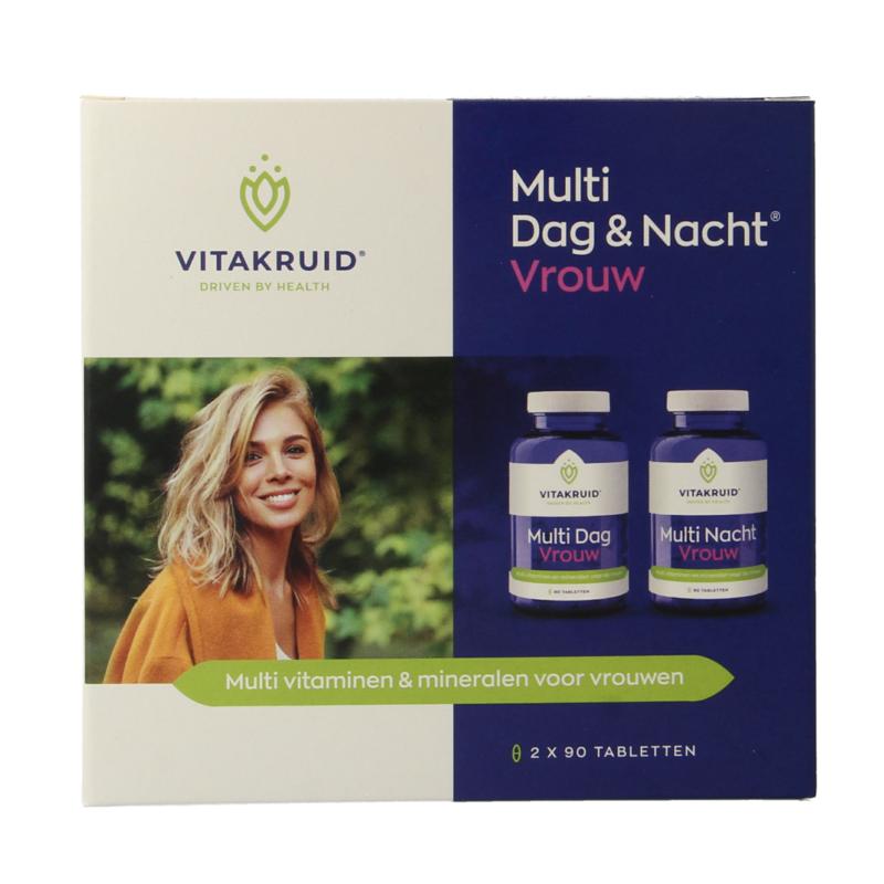 Vitakruid Multi Dag & Nacht Vrouw 100% Vegan 2 X 90