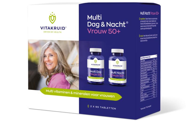 Vitakruid Multi Dag & Nacht Vrouw 50+ 2 X 90