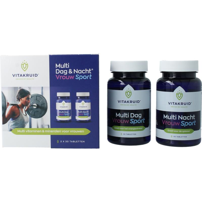 Vitakruid Multi Dag & Nacht Vrouw Sport 100% Vegan 2 X 30
