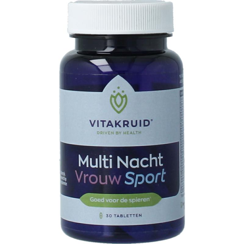 Vitakruid Multi Nacht Vrouw Sport 100% Vegan