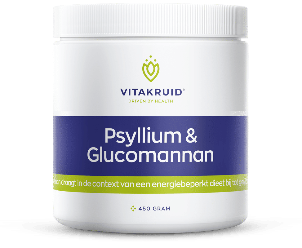 Vitakruid Psyllium 5000 Mg & Glucomannan 1000 Mg Vezels