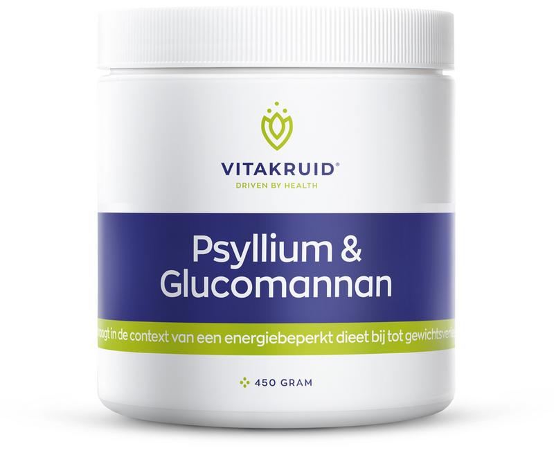 Vitakruid Psyllium 5000 Mg & Glucomannan 1000 Mg Vezels