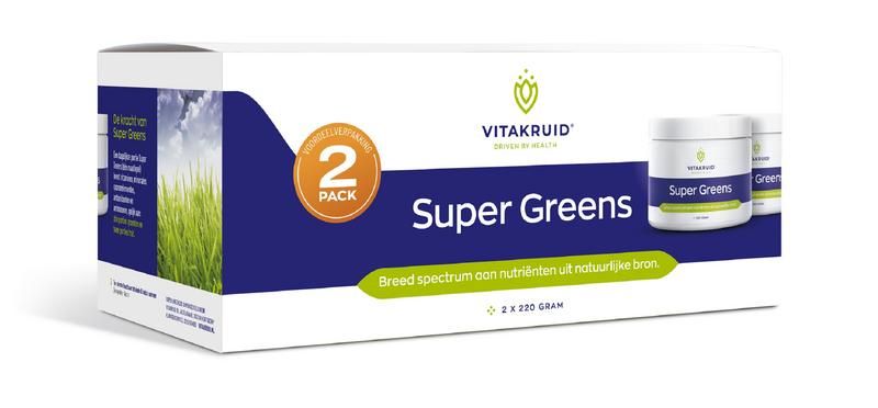 Vitakruid Super Greens 2-Pack Oa Probiotica & Enzymen