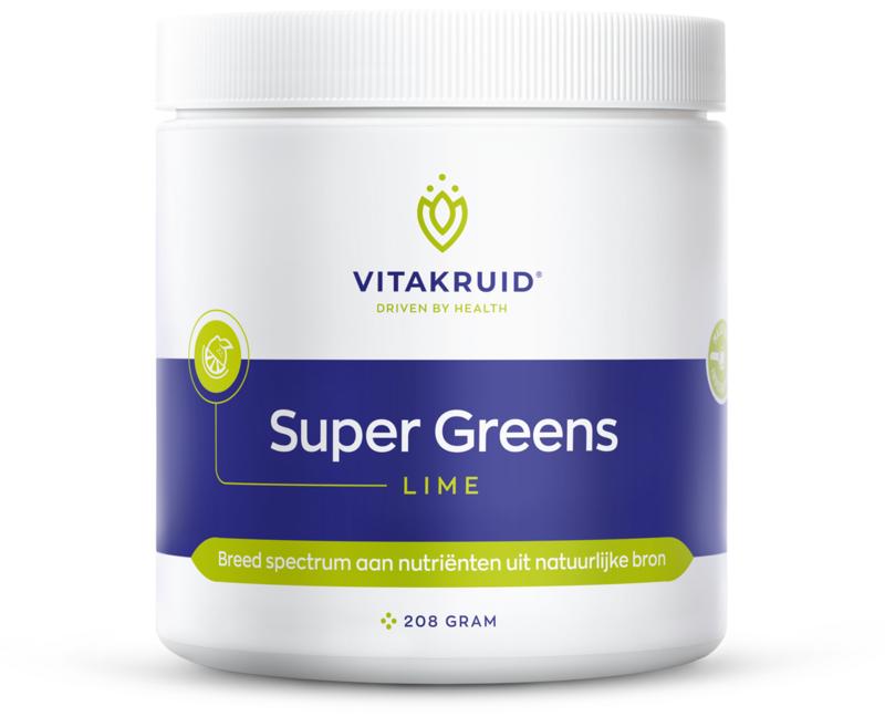 Vitakruid Super Greens Lime Oa Probiotica En Enzymen