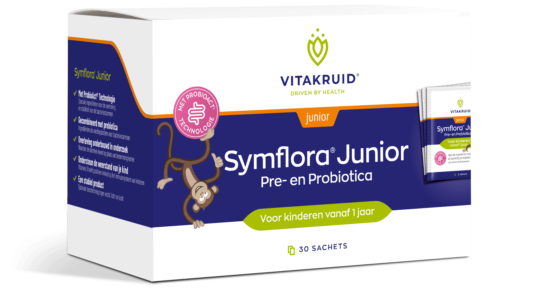 Vitakruid Symflora Junior Pre- En Probiotica Voor Kinderen
