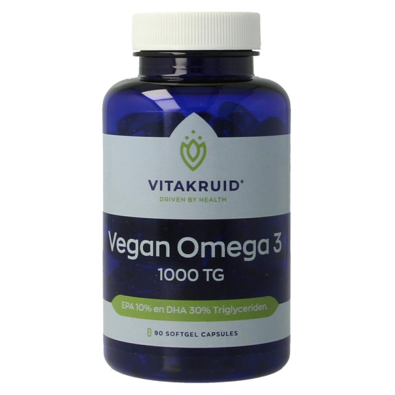 Vitakruid Vegan Omega 3 1000 Triglyceriden 300 Dha 100 Epa