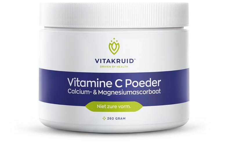 Vitakruid Vitamine C Poeder Calcium- & Magnesiumascorbaat