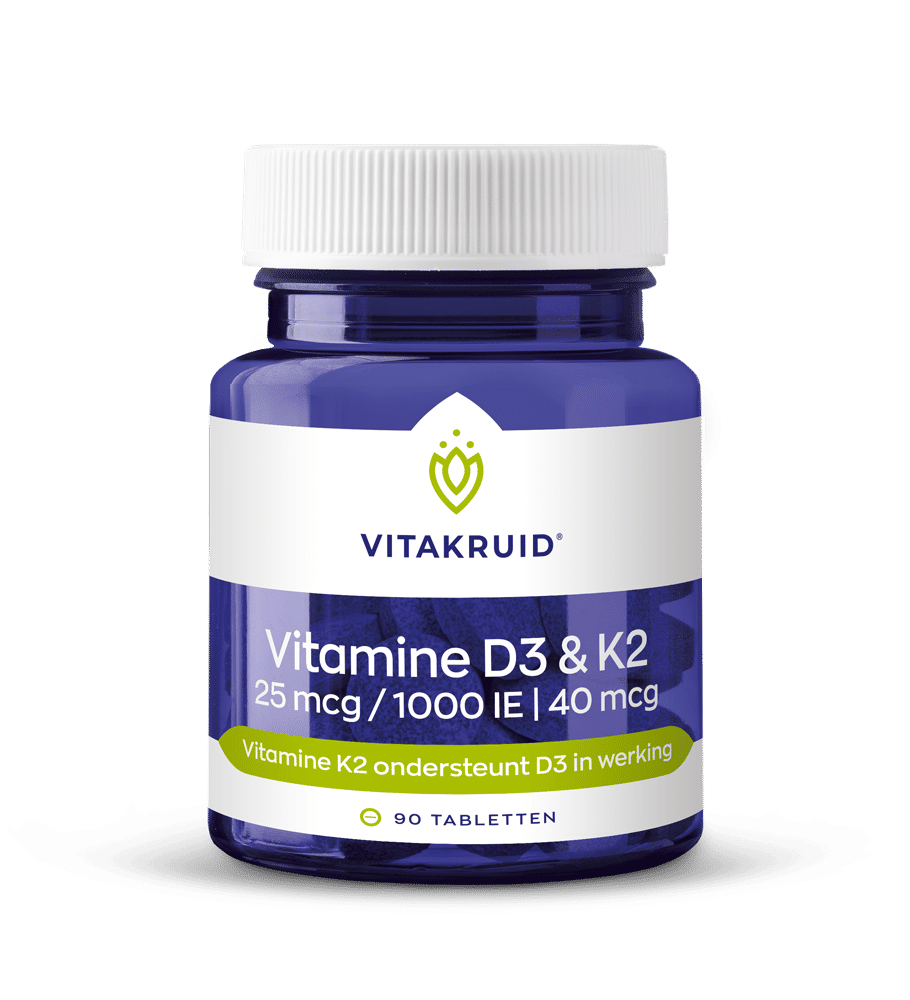 Vitakruid Vitamine D3 25Mcg & K2 40Mcg