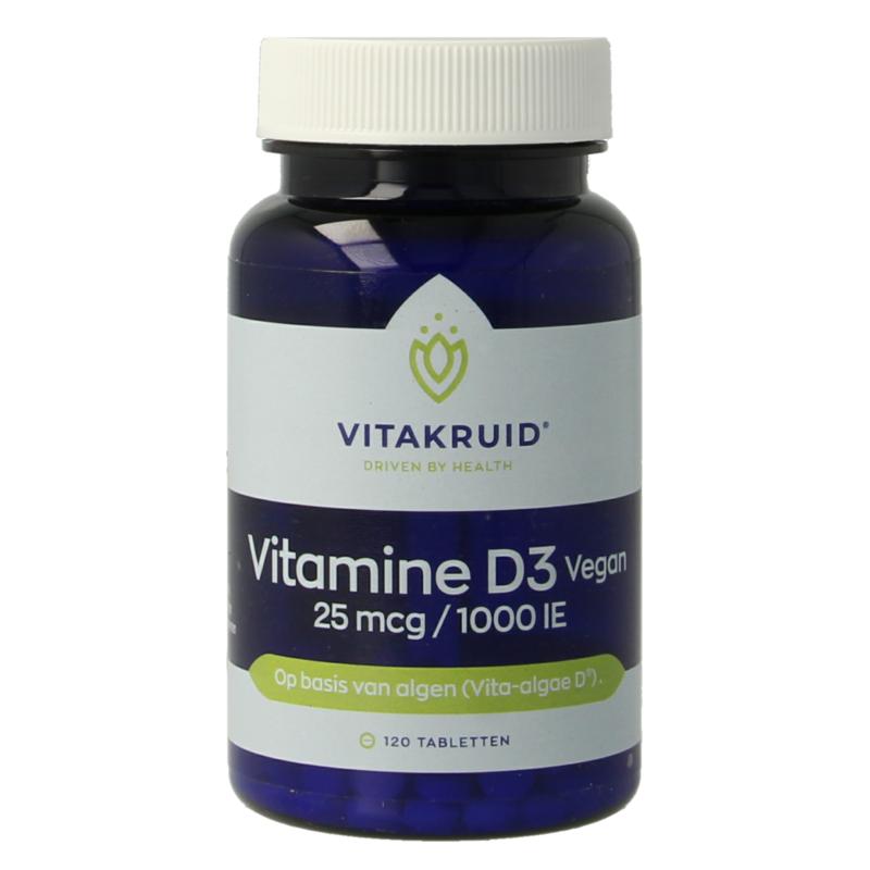 Vitakruid Vitamine D3 Vegan 25 Mcg  1000 Ie
