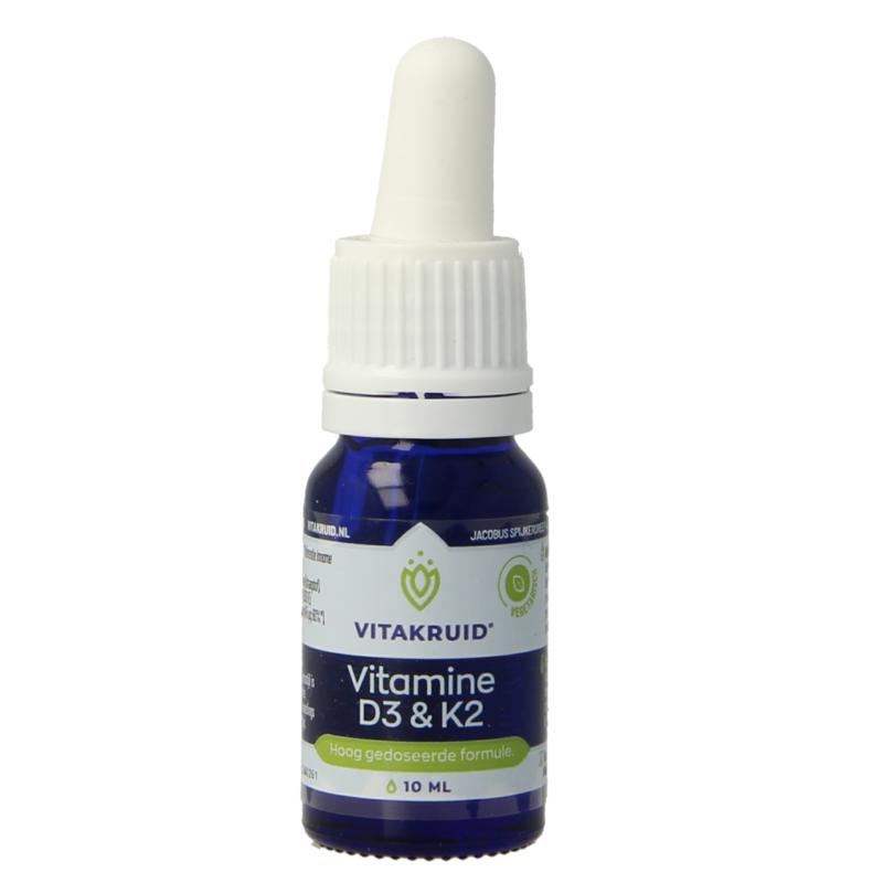 Vitakruid Vitamine D3 & K2 (Menaq7) Met Druppelpipet