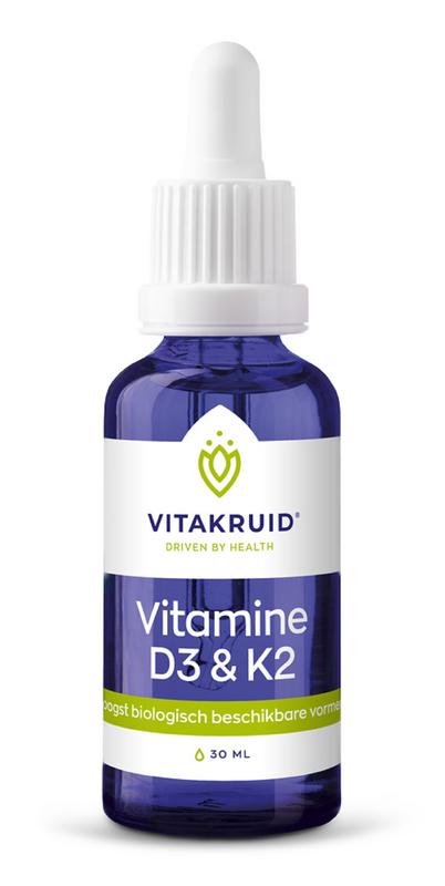 Vitakruid Vitamine D3 & K2 (Menaq7) Met Druppelpipet
