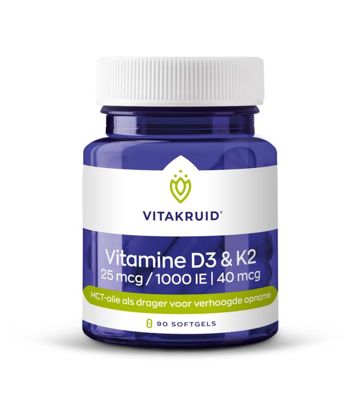 Vitakruid Vitamine D3 & K2 In Mct-Olie Voor Verhoogde Opname