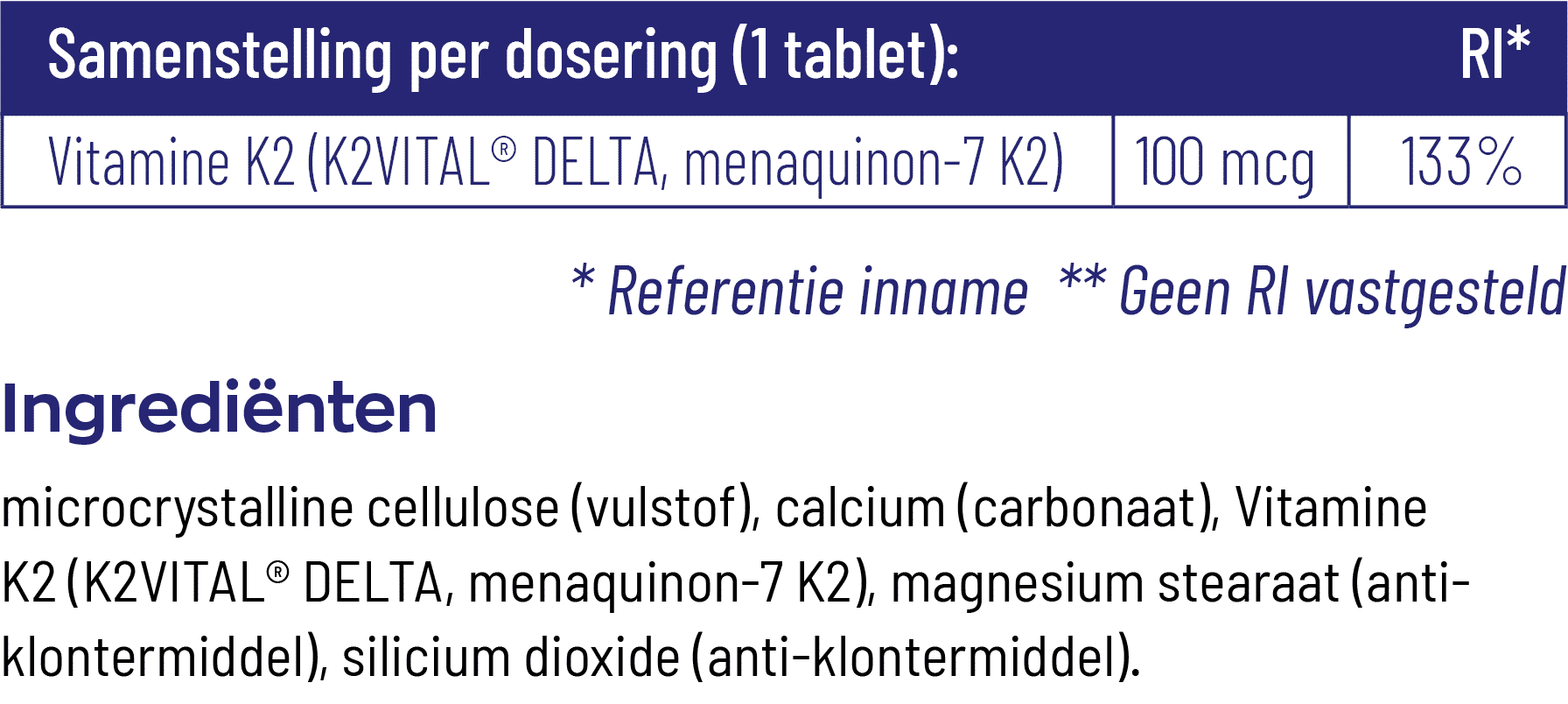Vitakruid Vitamine K2 100 Mcg K2vital Delta