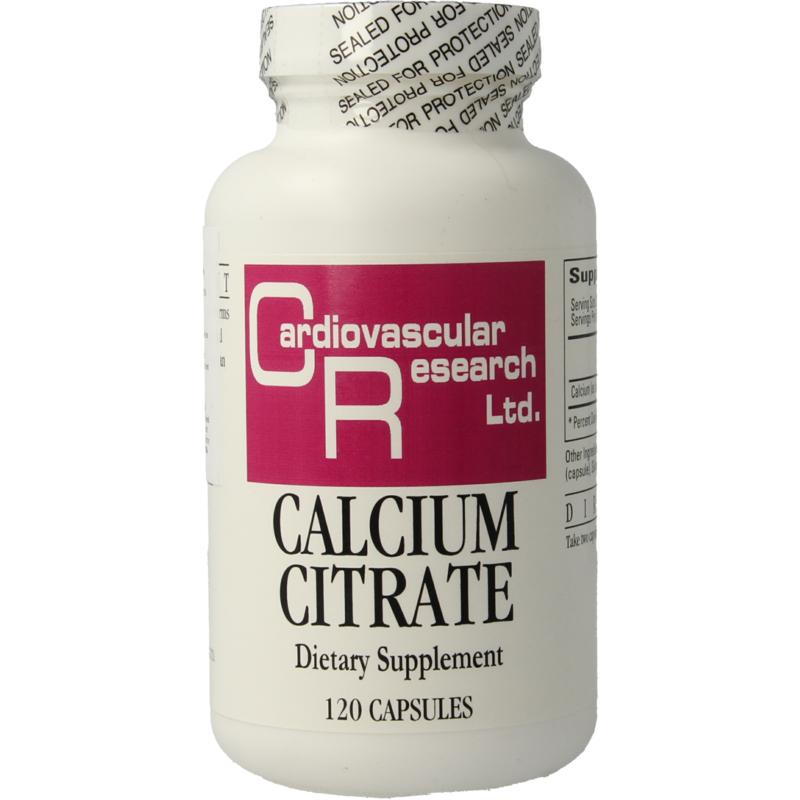Cardio Vasc Res Calcium Citraat 165Mg