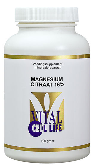 Vital Cell Life Magnesium Citraat 160Mg Poeder