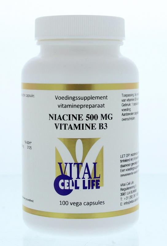 Vital Cell Life Vitamine B3 Niacine 500Mg