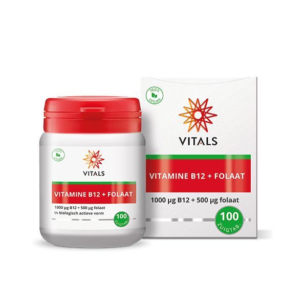 Vitals Vitamine B12 1000 Mcg Folaat 500 Mcg