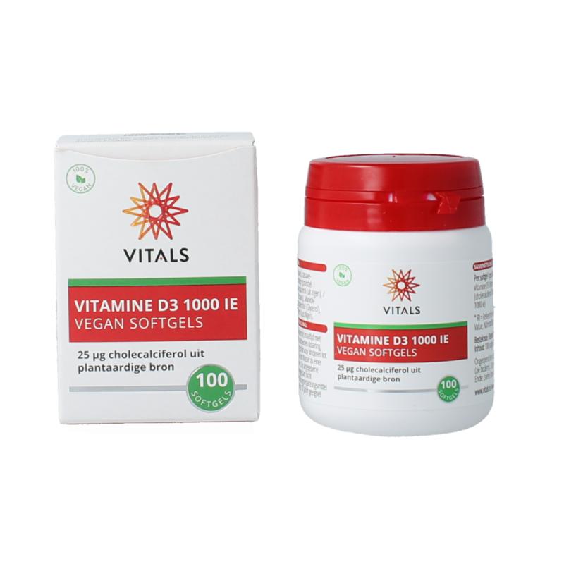 Vitals Vitamine D3 1000Ie Vegan