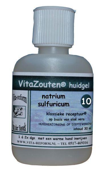 Vitazouten Natrium Sulfuricum Huidgel Nr. 10