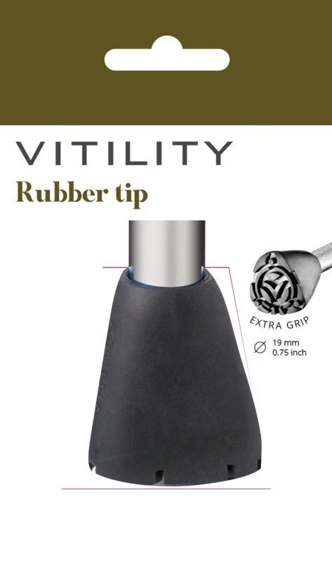 Vitility Rubberdop Voor Wandelstok