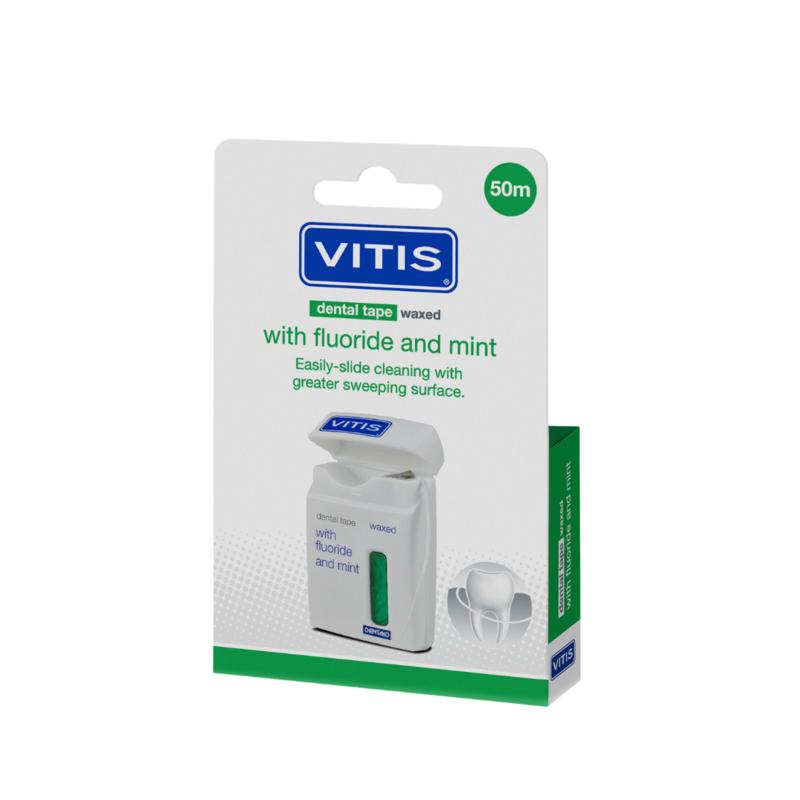 Vitis Tape Waxed Fluoride Mint Groen