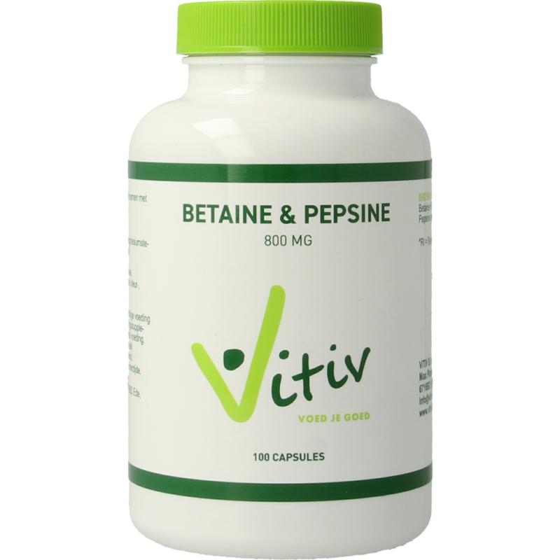 Vitiv Betaine Hcl & Pepsine