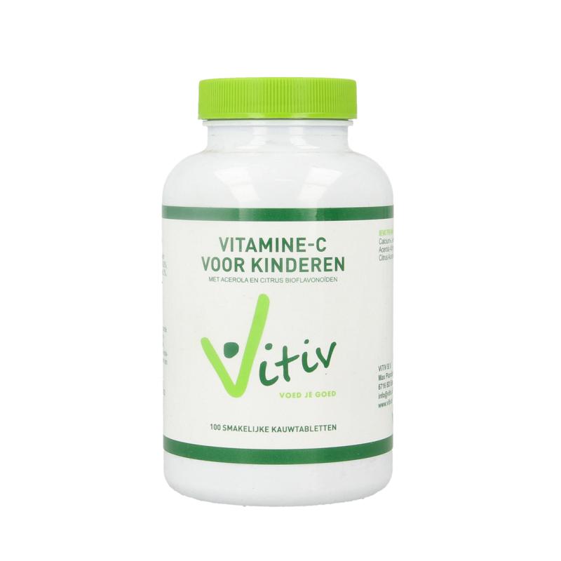 Vitiv Kinder Vitamine C Zuurvrij 120Mg