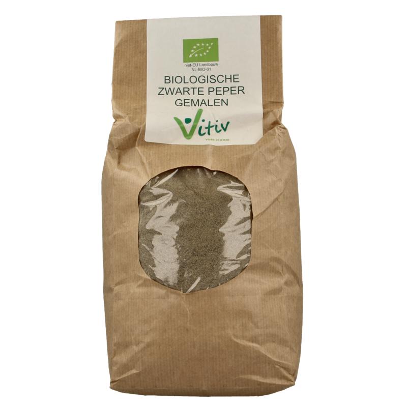 Vitiv Peper Gemalen Zwart Bio
