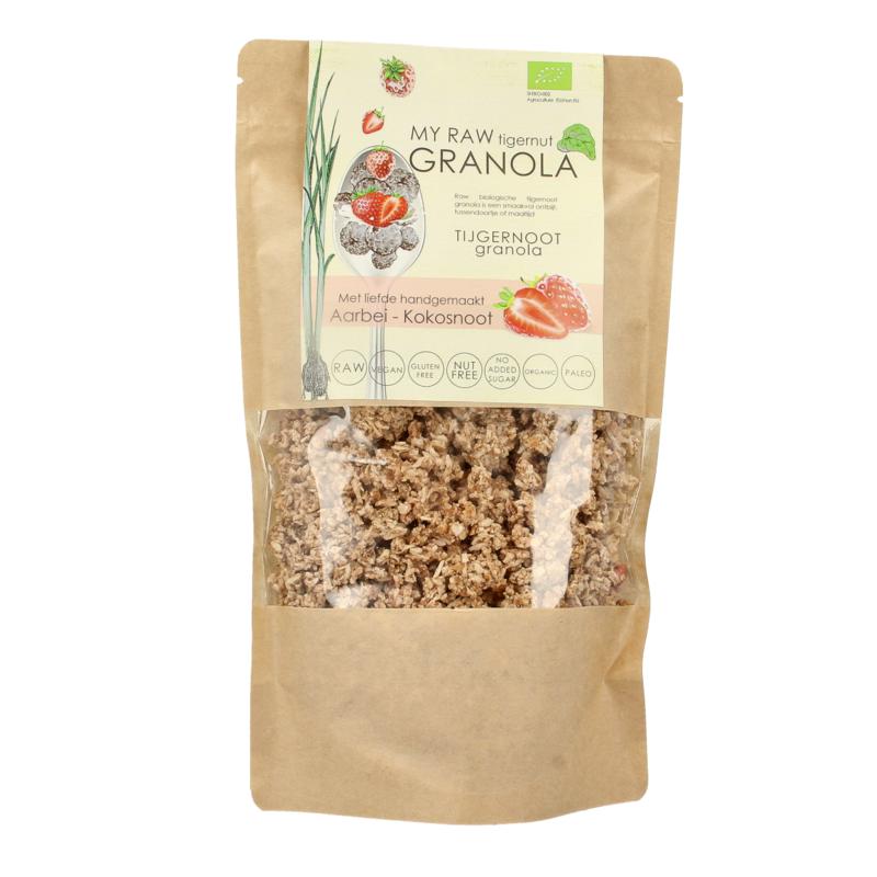 Vitiv Tijgernoot Granola Aardbeikokosnoot Bio