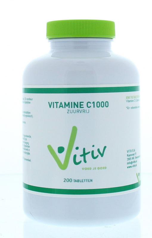 Vitiv Vitamine C1000 Zuurvrij