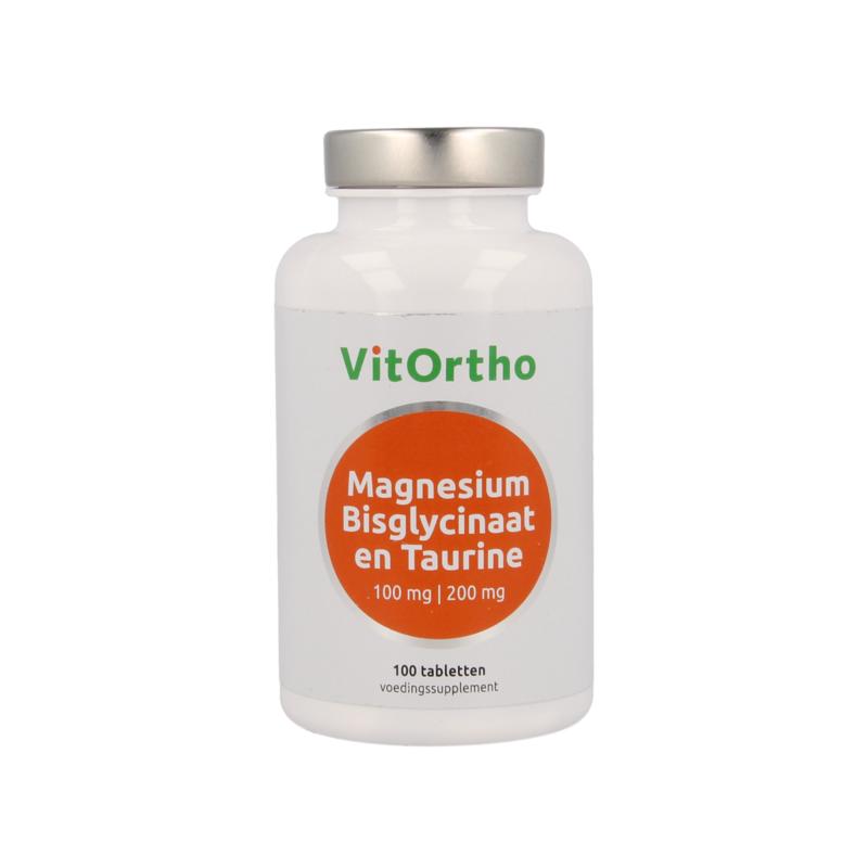 Vitortho Magnesium Bisglycinaat 100 Mg En Taurine 200 Mg
