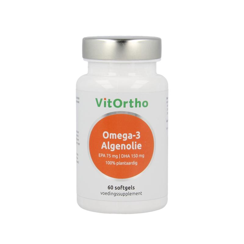 Vitortho Omega-3 Algenolie Epa 75Mg Dha 150Mg Vegan