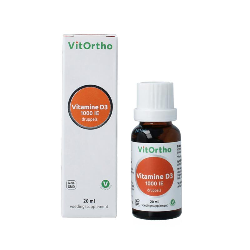 Vitortho Vitamine D3 1000Ie Druppels