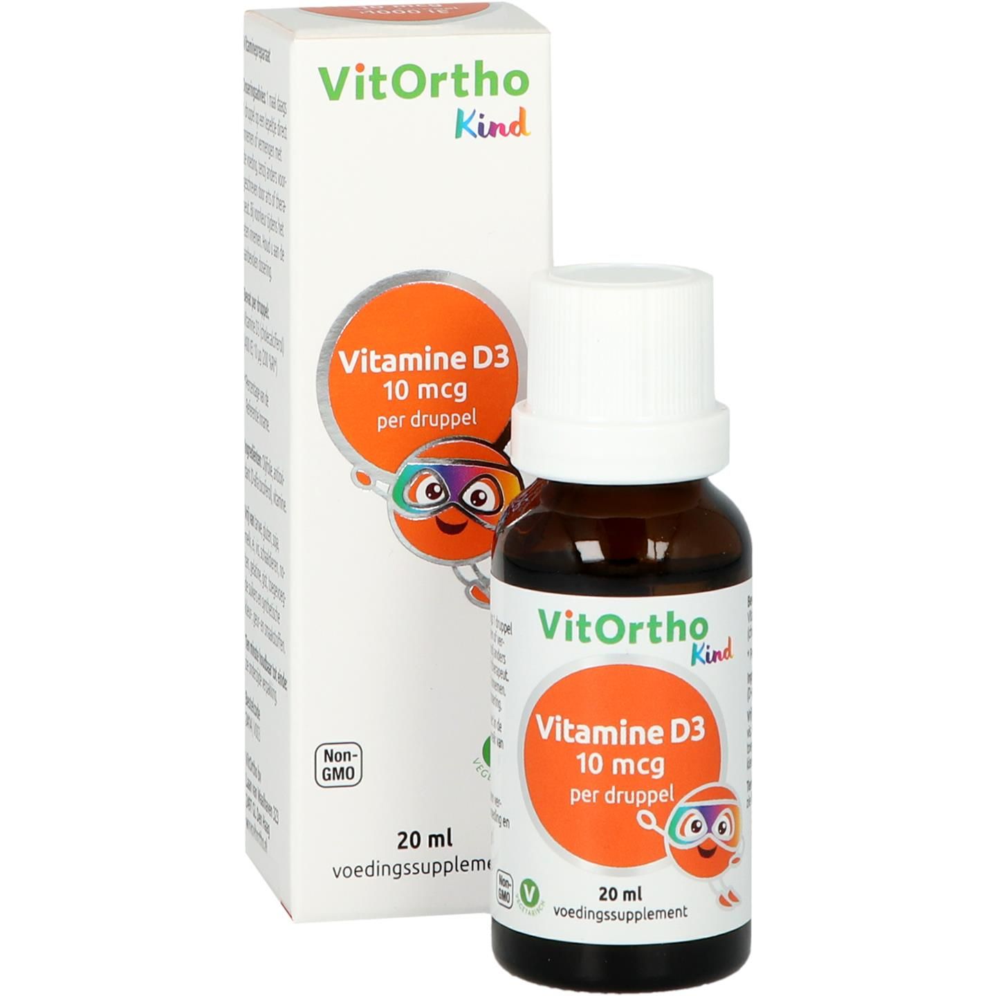 Vitortho Vitamine D3 10Mcg (Kind)