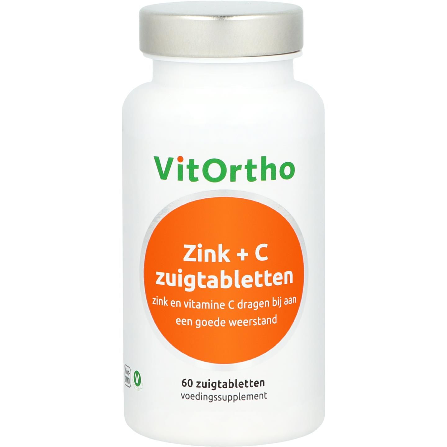 Vitortho Zink + C Zuigtabletten