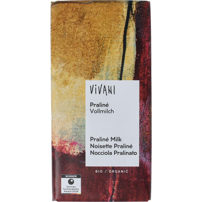 Vivani Chocolade Melk Praline Nougat Bio