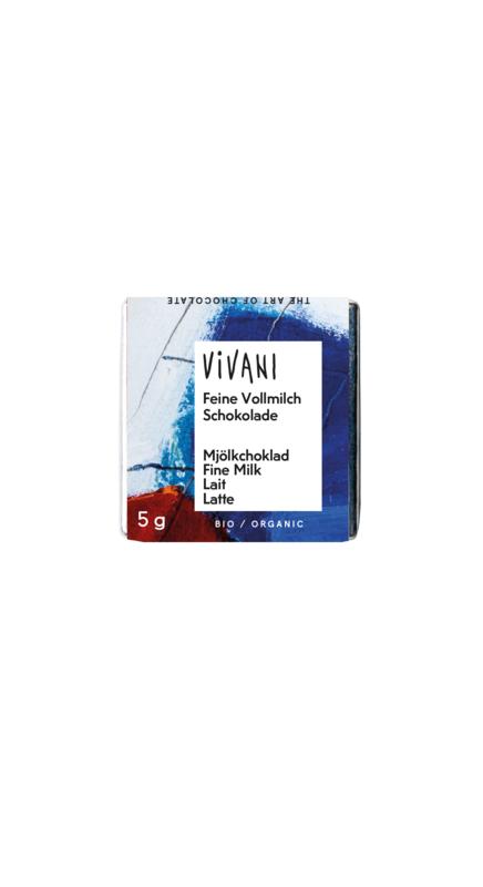 Vivani Chocolade Naps Melk 5 Gram Bio