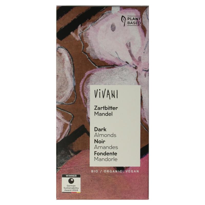 Vivani Chocolade Puur Met Amandelen Bio