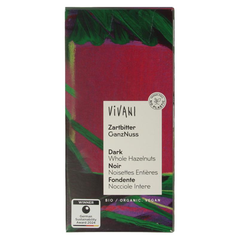 Vivani Chocolade Puur Met Hazelnoten Bio
