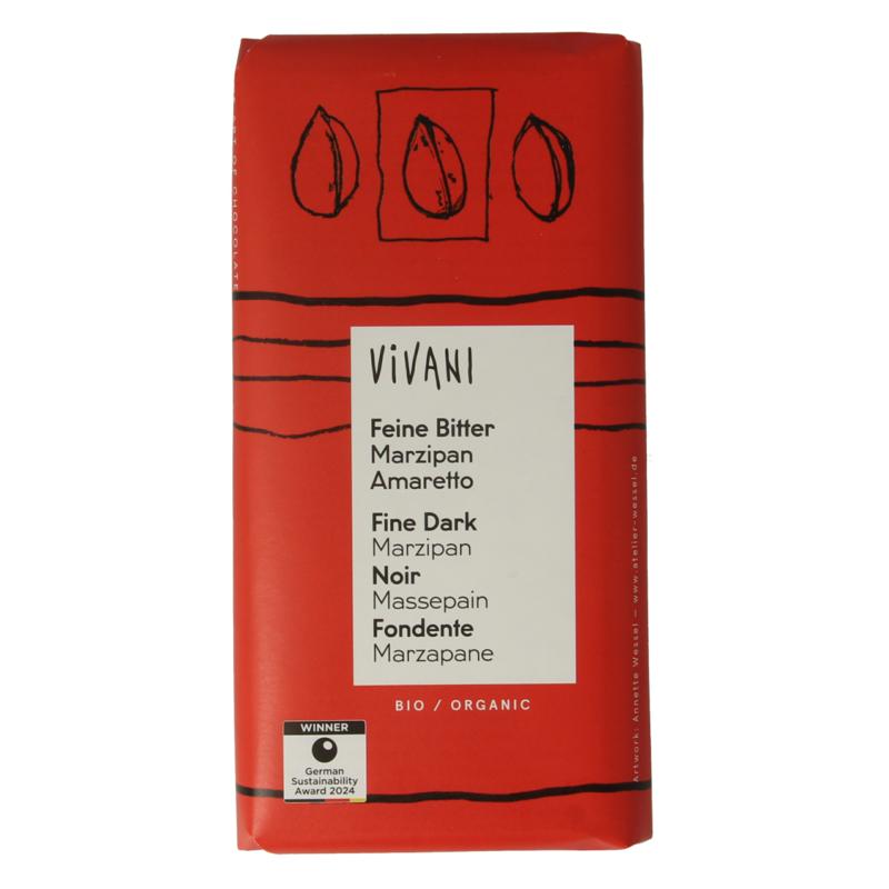Vivani Chocolade Puur Met Marsepein & Amaretto Bio