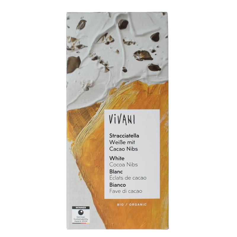 Vivani Chocolade Wit Stracciatella Bio