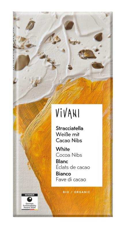 Vivani Chocolade Wit Stracciatella Bio