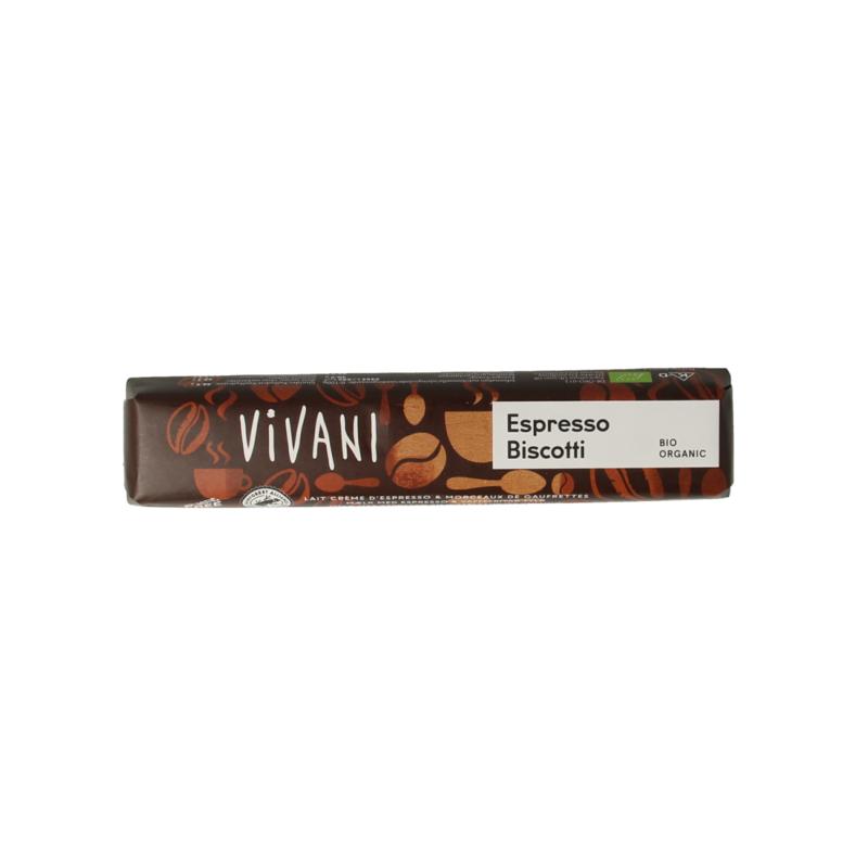 Vivani Chocolate To Go Espresso Biscotti Bio
