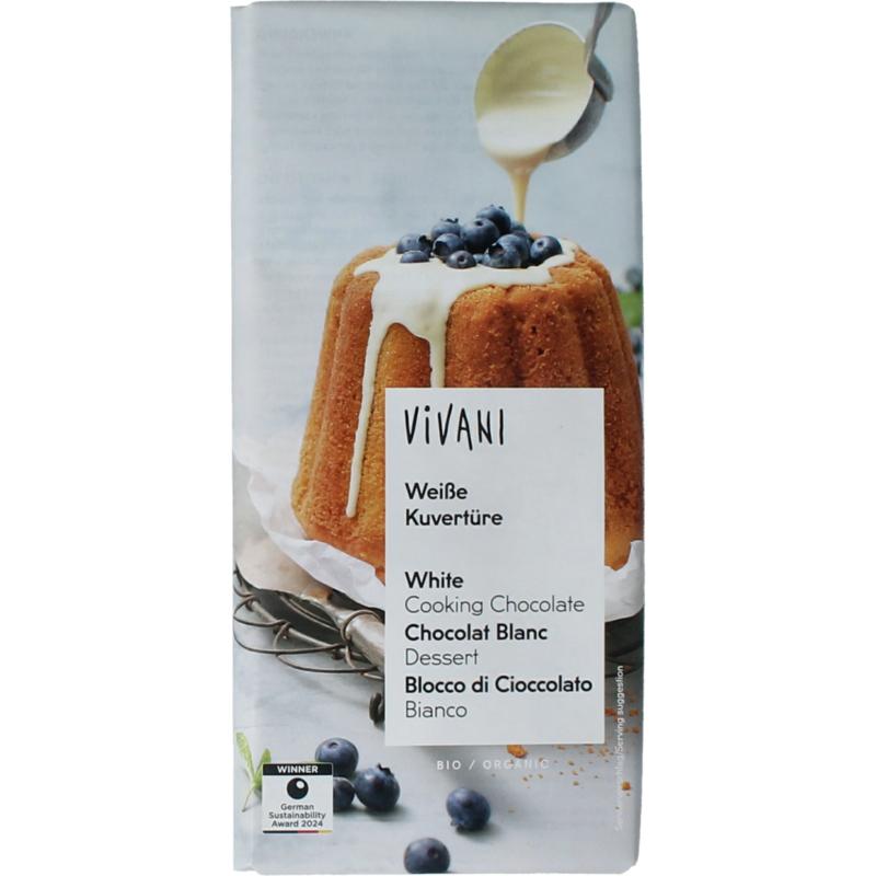 Vivani Couverture Smeltchocolade Wit Bio