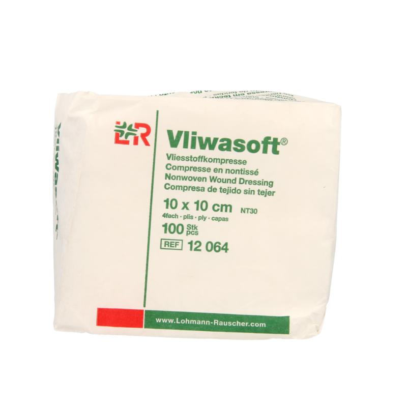 Vliwasoft Vlieskompres 10 X 10Cm 4-Laags