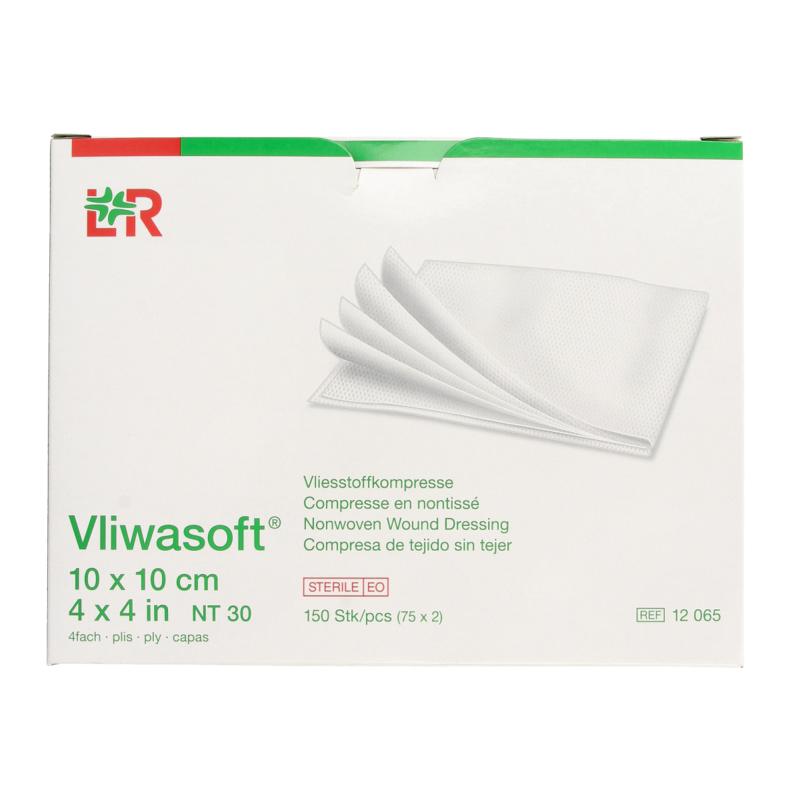 Vliwasoft Vlieskompres 10 X 10Cm 4-Laags 75 X 2 Stuks