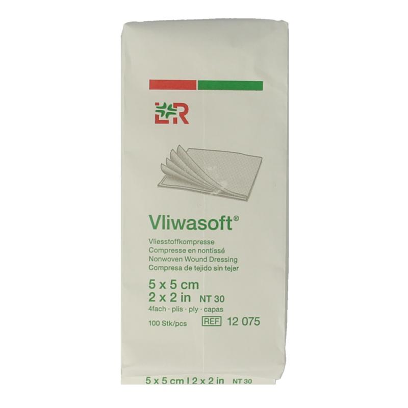 Vliwasoft Vlieskompres 5 X 5Cm 4-Laags