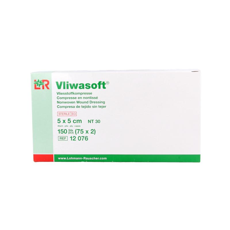 Vliwasoft Vlieskompres 5 X 5Cm 4-Laags 75 X 2 Stuks