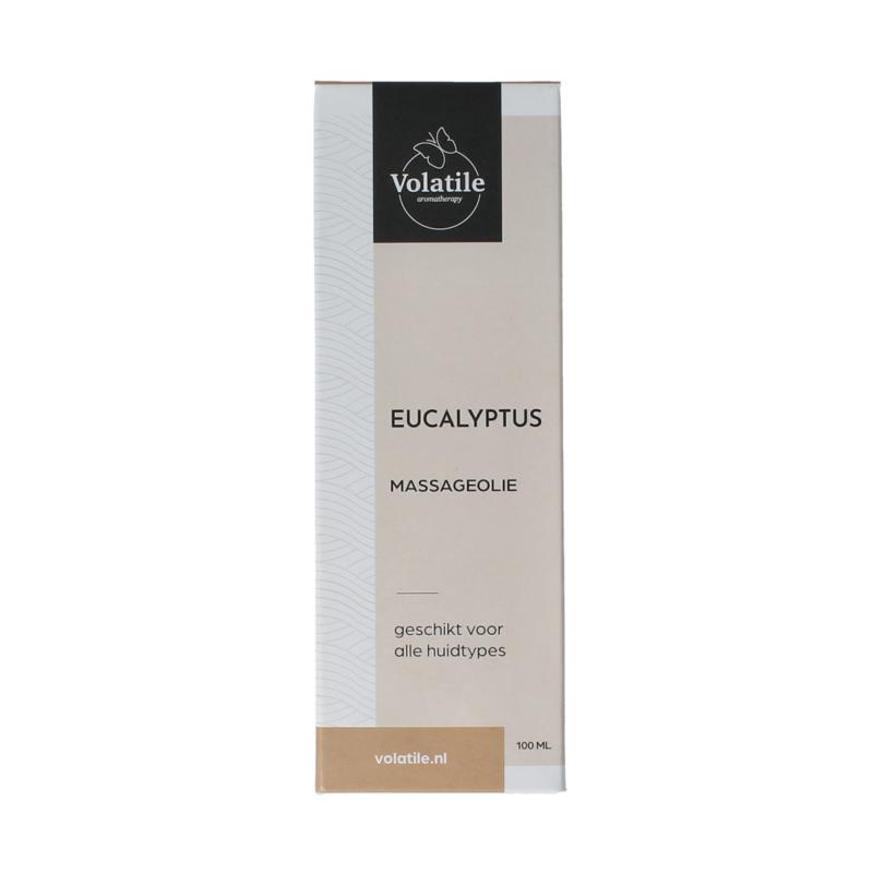 Volatile Massageolie Eucalyptus Glas Met Pomp